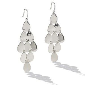 STERLING SILVER Tiered DROP EARRINGS - E10013